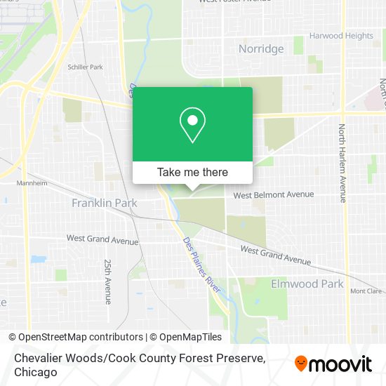 Chevalier Woods / Cook County Forest Preserve map