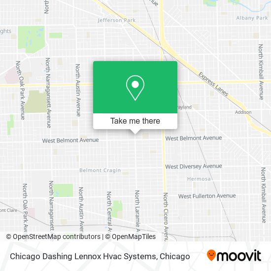 Mapa de Chicago Dashing Lennox Hvac Systems
