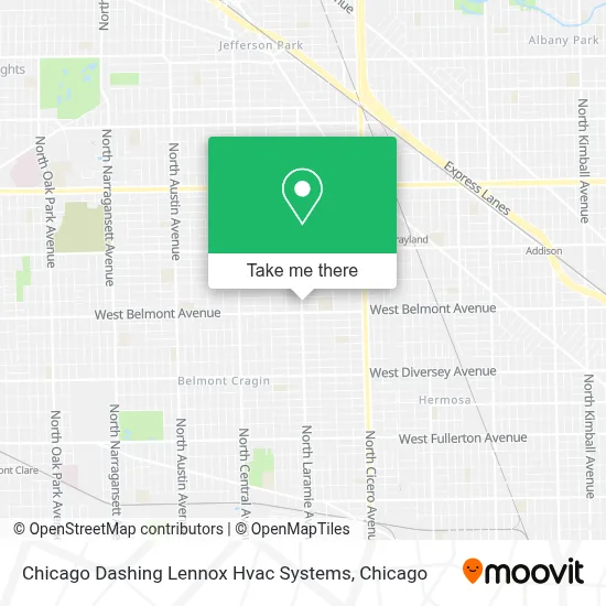 Chicago Dashing Lennox Hvac Systems map
