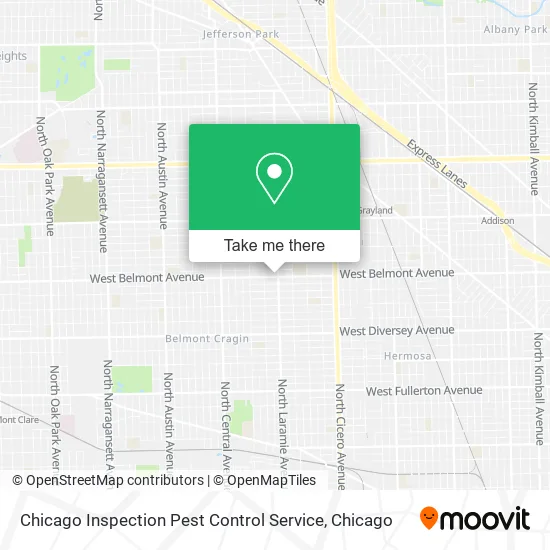 Chicago Inspection Pest Control Service map