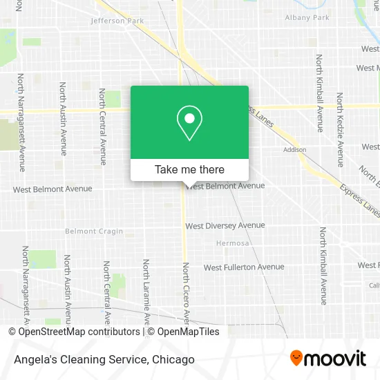 Angela's Cleaning Service map