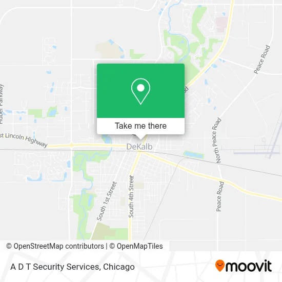 A D T Security Services map