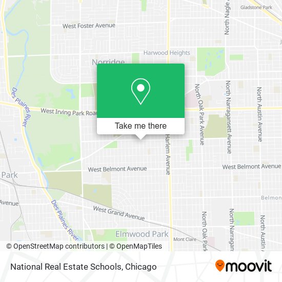 National Real Estate Schools map