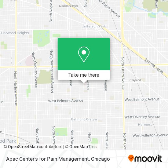 Apac Center's for Pain Management map