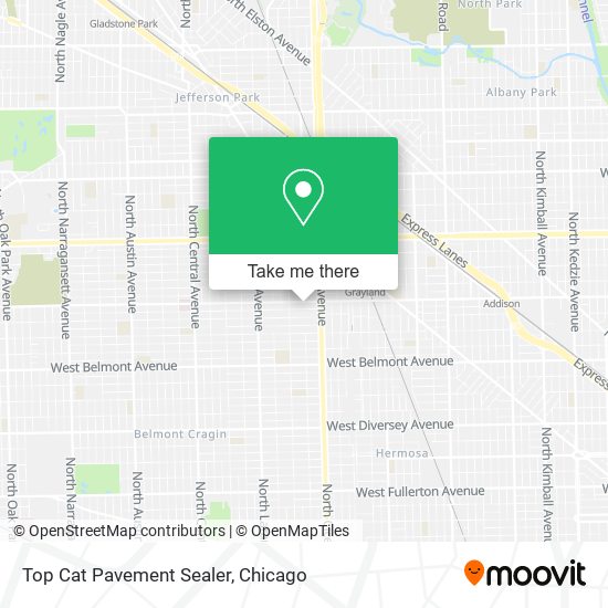 Mapa de Top Cat Pavement Sealer