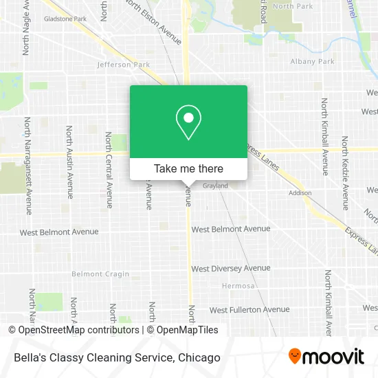 Bella's Classy Cleaning Service map