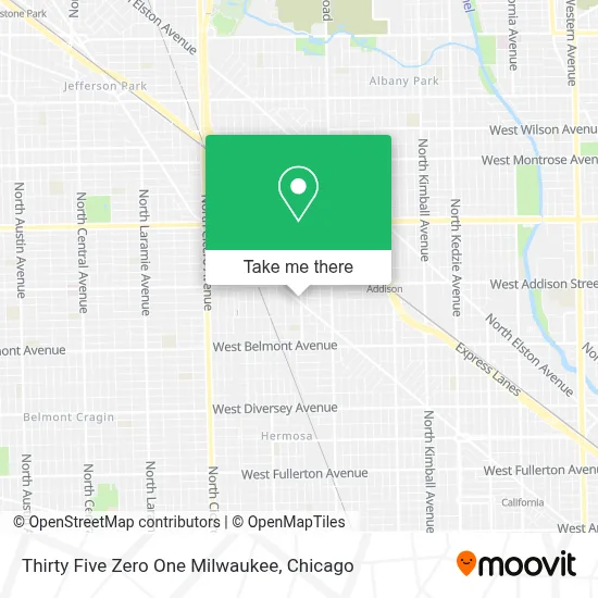 Thirty Five Zero One Milwaukee map