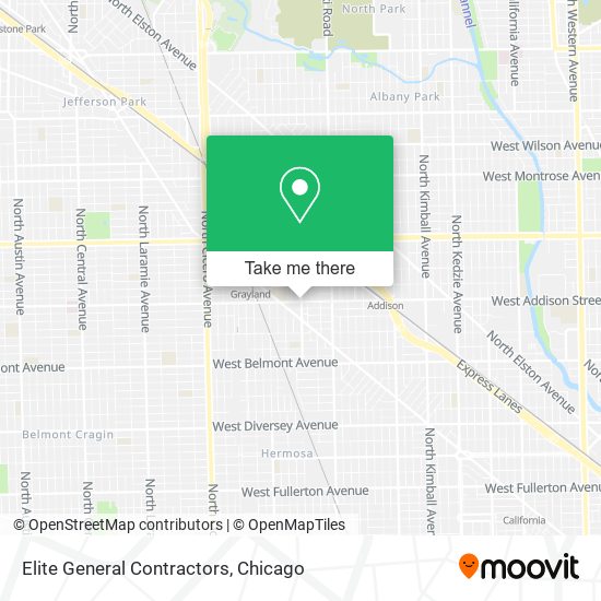 Elite General Contractors map