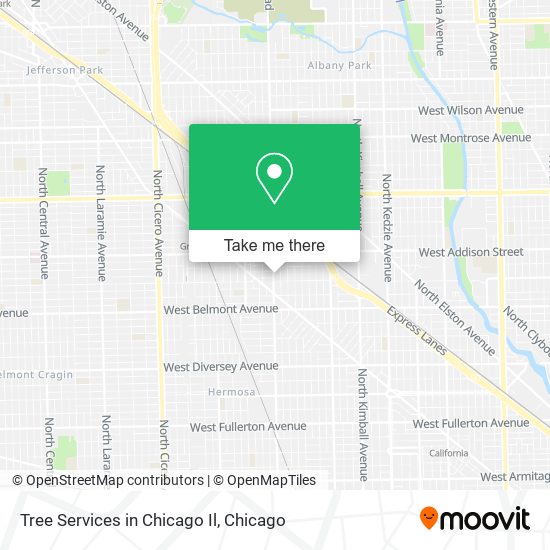 Mapa de Tree Services in Chicago Il