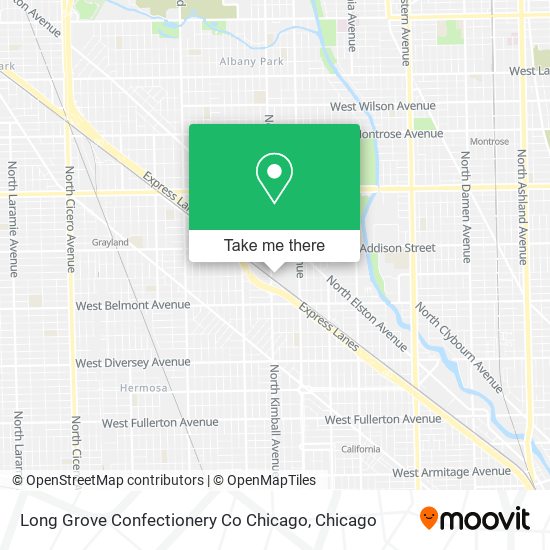 Long Grove Confectionery Co Chicago map