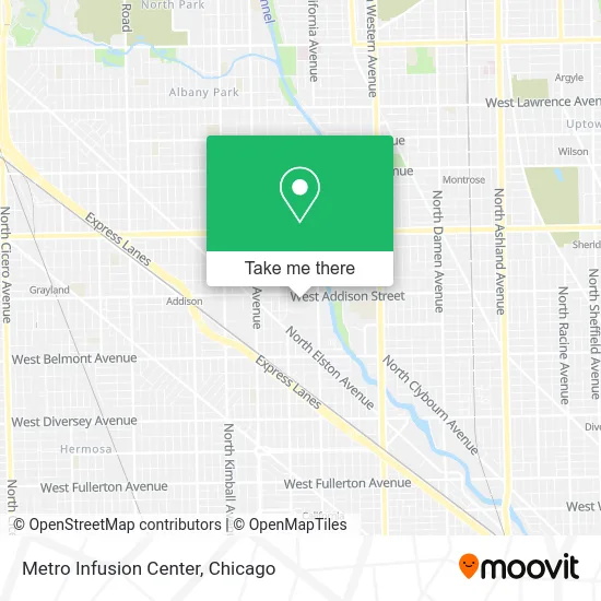 Metro Infusion Center map