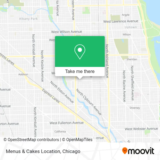 Menus & Cakes Location map