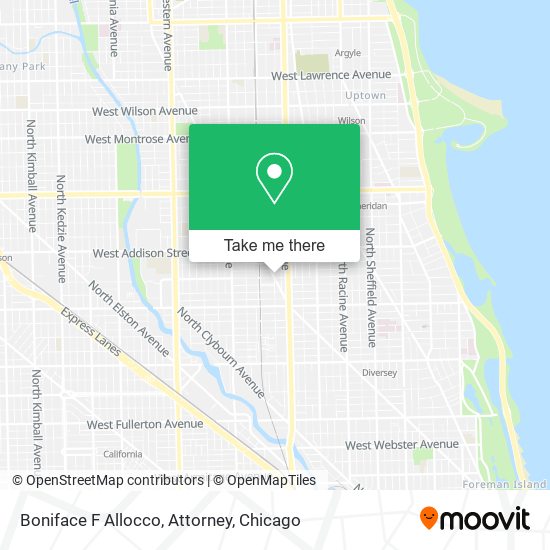 Boniface F Allocco, Attorney map