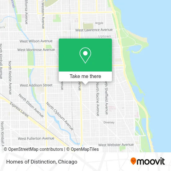 Homes of Distinction map