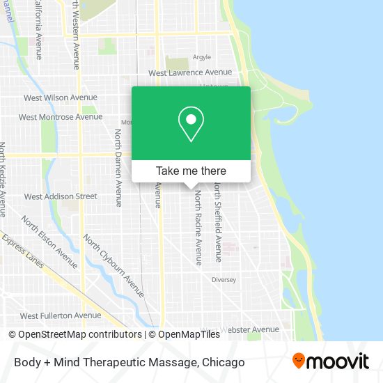 Body + Mind Therapeutic Massage map