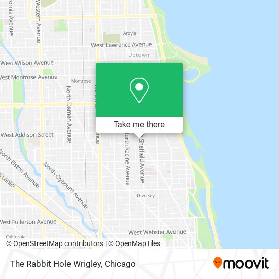 Mapa de The Rabbit Hole Wrigley