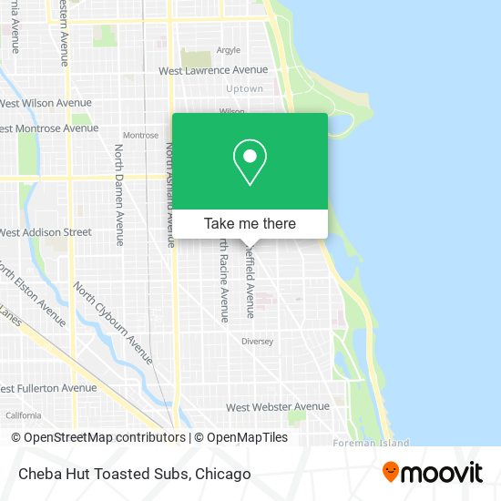 Cheba Hut Toasted Subs map