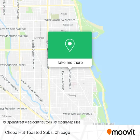 Mapa de Cheba Hut Toasted Subs