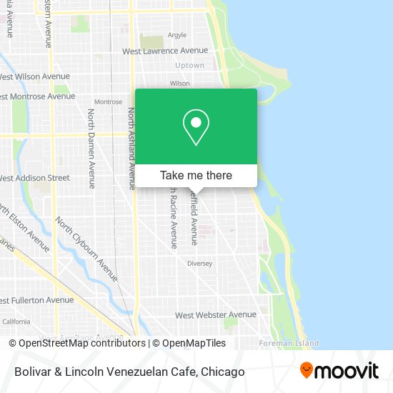 Bolivar & Lincoln Venezuelan Cafe map