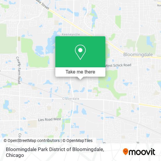 Mapa de Bloomingdale Park District of Bloomingdale
