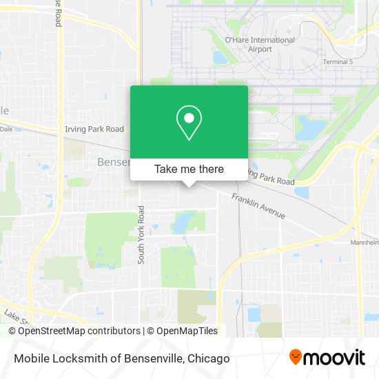 Mobile Locksmith of Bensenville map