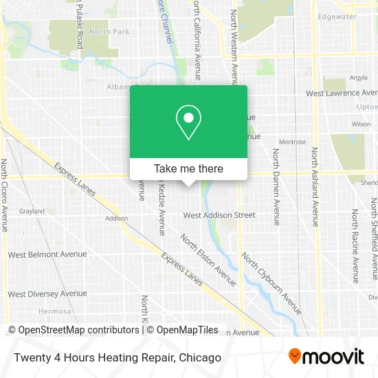Twenty 4 Hours Heating Repair map