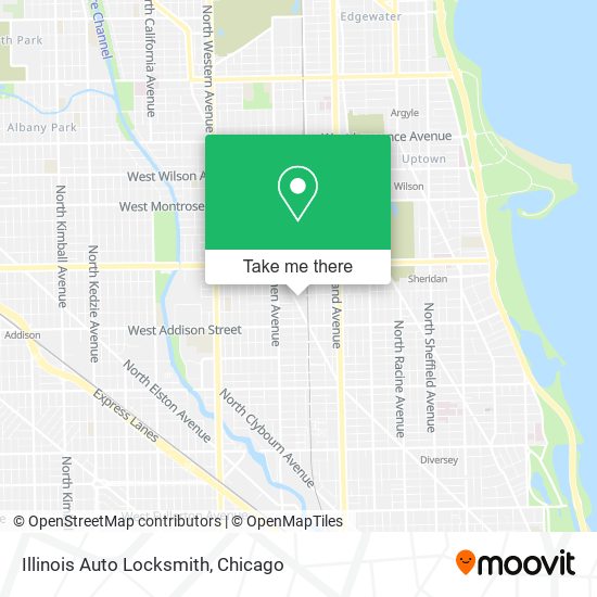 Mapa de Illinois Auto Locksmith