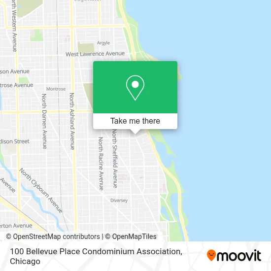 100 Bellevue Place Condominium Association map