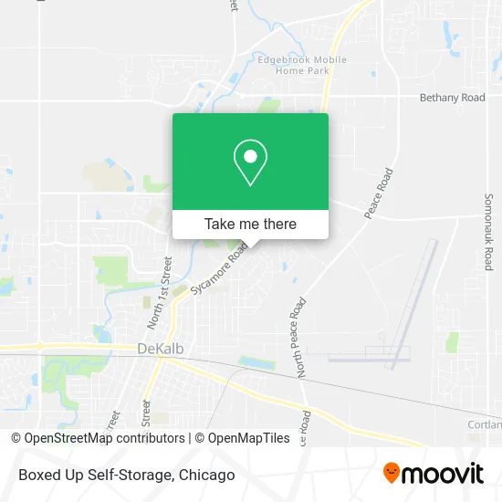 Boxed Up Self-Storage map