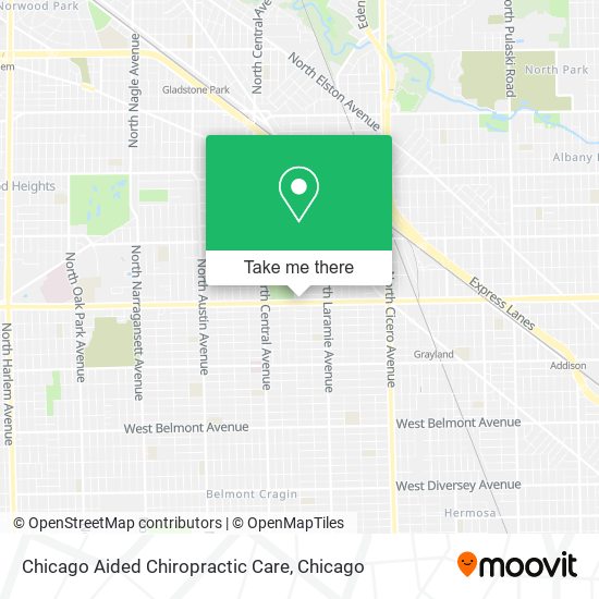 Chicago Aided Chiropractic Care map