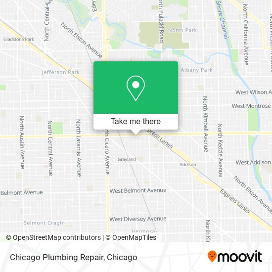 Chicago Plumbing Repair map