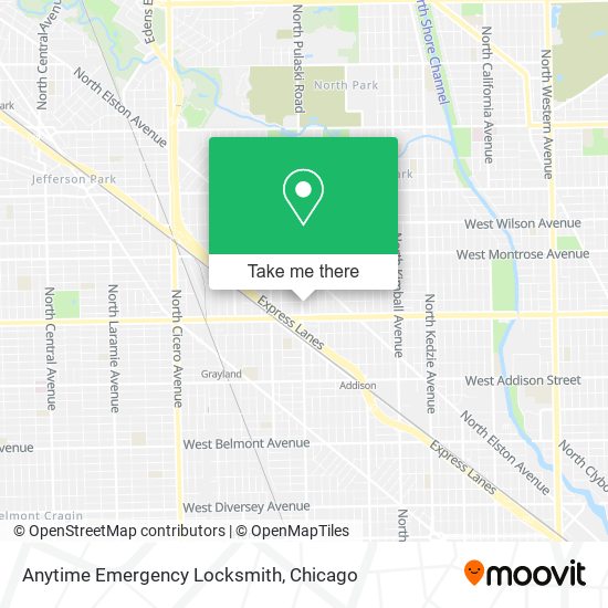 Anytime Emergency Locksmith map