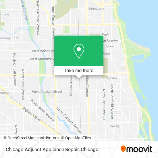 Chicago Adjunct Appliance Repair map