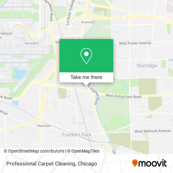 Professional Carpet Cleaning map
