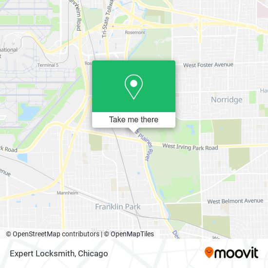 Mapa de Expert Locksmith