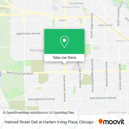 Mapa de Halsted Street Deli at Harlem Irving Plaza