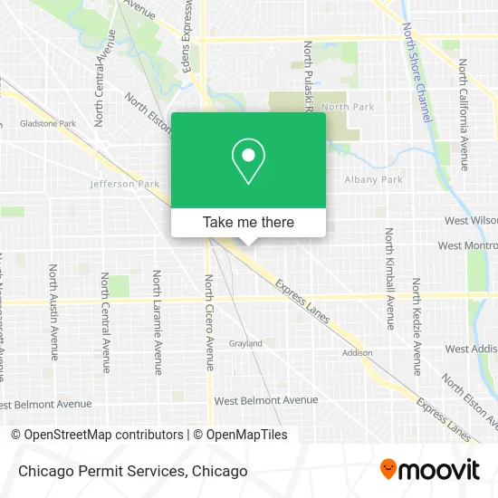 Chicago Permit Services map