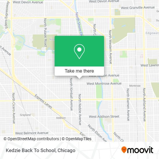 Kedzie Back To School map
