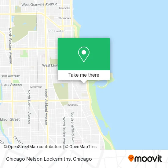 Mapa de Chicago Nelson Locksmiths