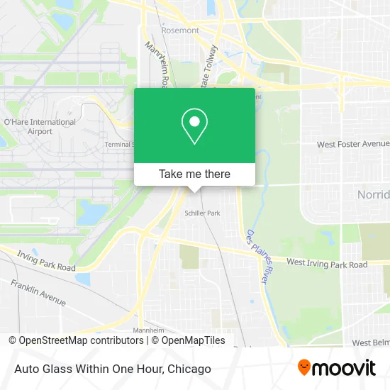 Auto Glass Within One Hour map