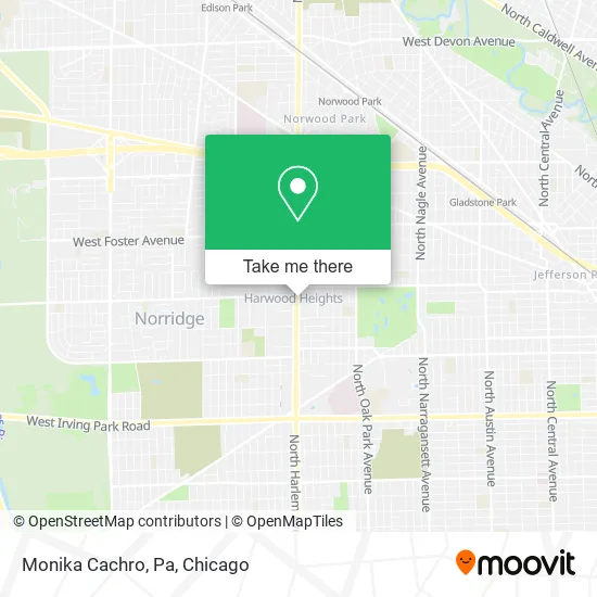 Monika Cachro, Pa map