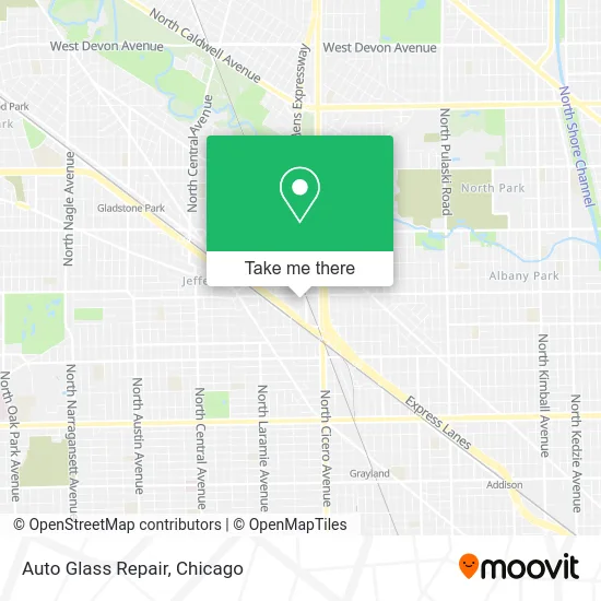 Auto Glass Repair map