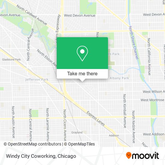 Mapa de Windy City Coworking