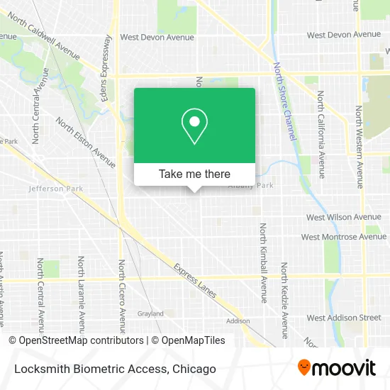 Locksmith Biometric Access map