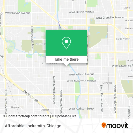Affordable Locksmith map