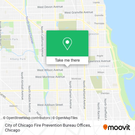 Mapa de City of Chicago Fire Prevention Bureau Offices