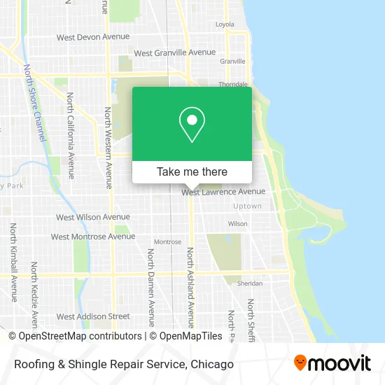 Roofing & Shingle Repair Service map