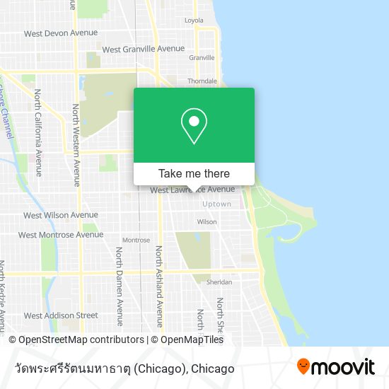 Mapa de วัดพระศรีรัตนมหาธาตุ (Chicago)