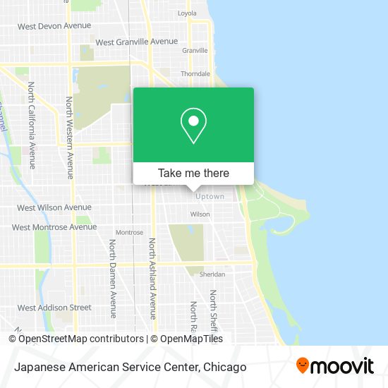 Mapa de Japanese American Service Center