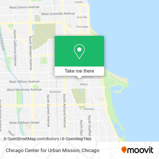 Mapa de Chicago Center for Urban Mission
